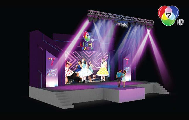 งานออกแบบ ดีไซน์ 3มิติ ช่อง7สี channel 7
